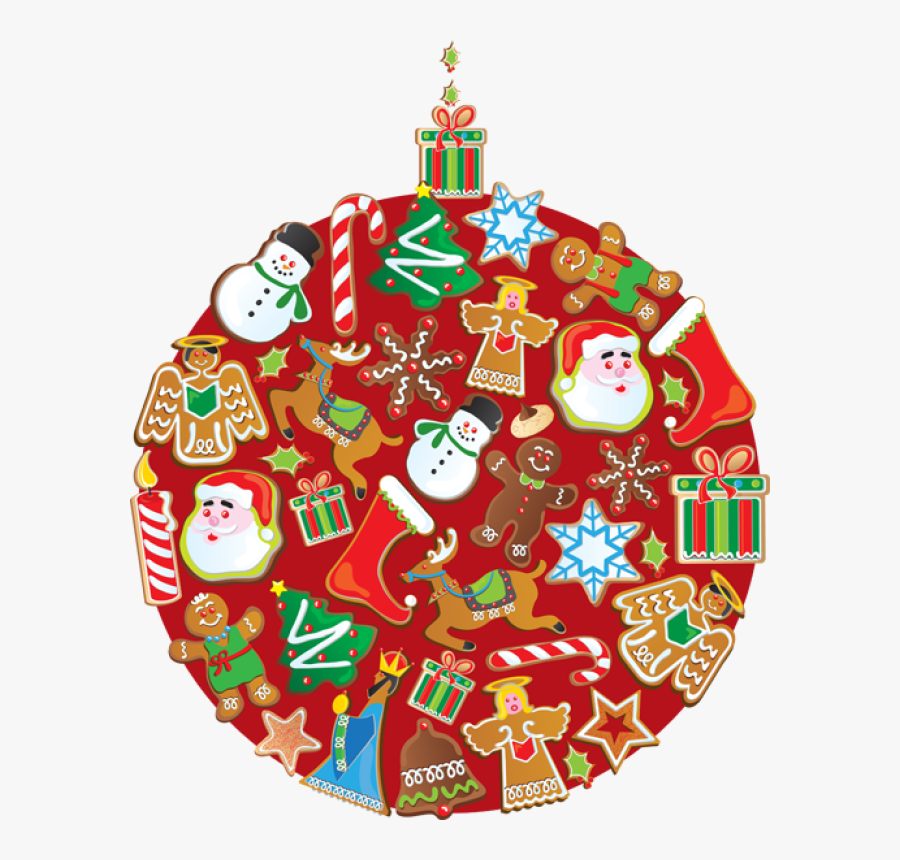 Christmas Cookies Clip Art, Transparent Clipart