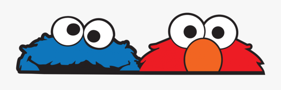 Cookie Monster And Elmo Large Jdm Car Sticker - Cookie Monster Elmo Png, Transparent Clipart