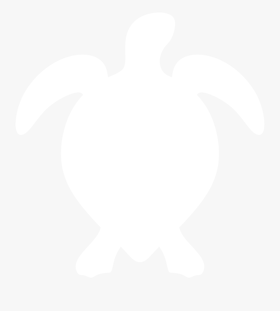 Sea Turtle Silhouette By Paperlightbox - White Turtle Silhouette, Transparent Clipart