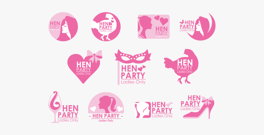 Party Clipart Hen - Hen Party Badge Template, Transparent Clipart