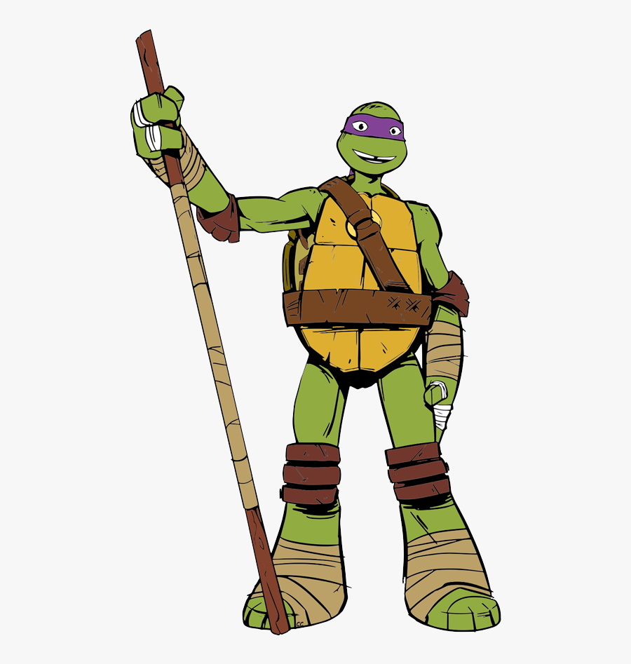 Donatello Ninja Turtle Cartoon, Transparent Clipart
