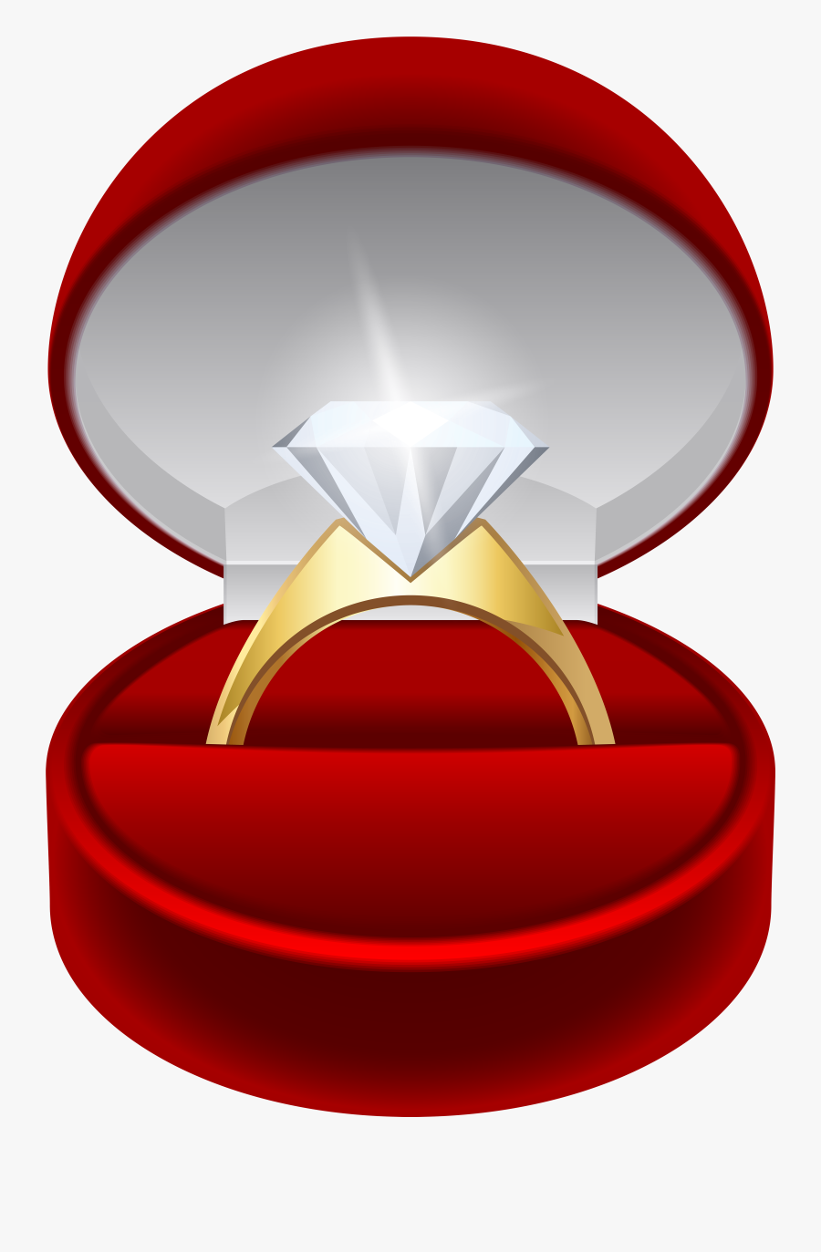 Engagement Ring Transparent Clip Art Image - Engagement Ring Png, Transparent Clipart