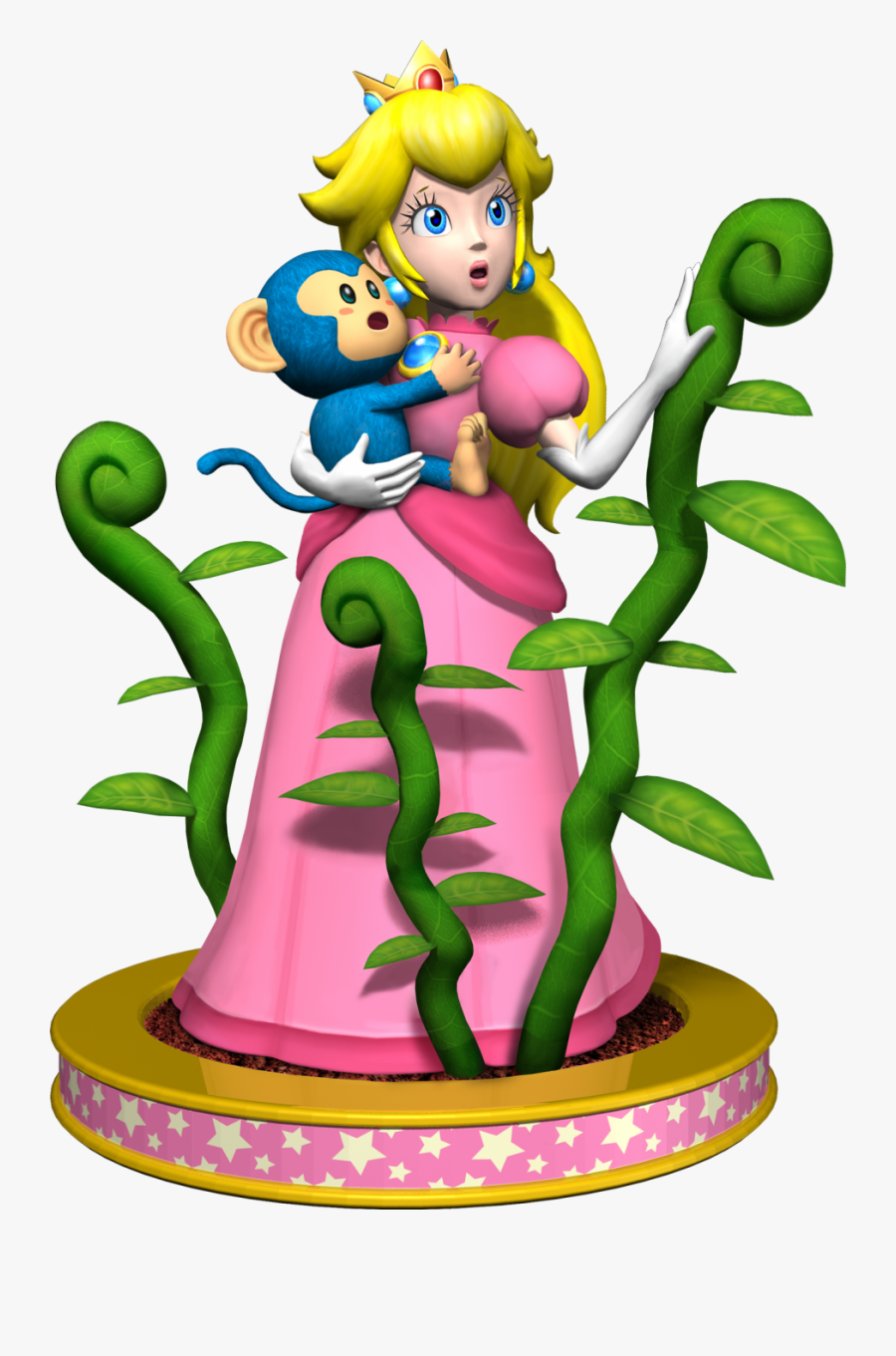 Transparent Toadstool Png - Princess Peach Mario Party 5, Transparent Clipart