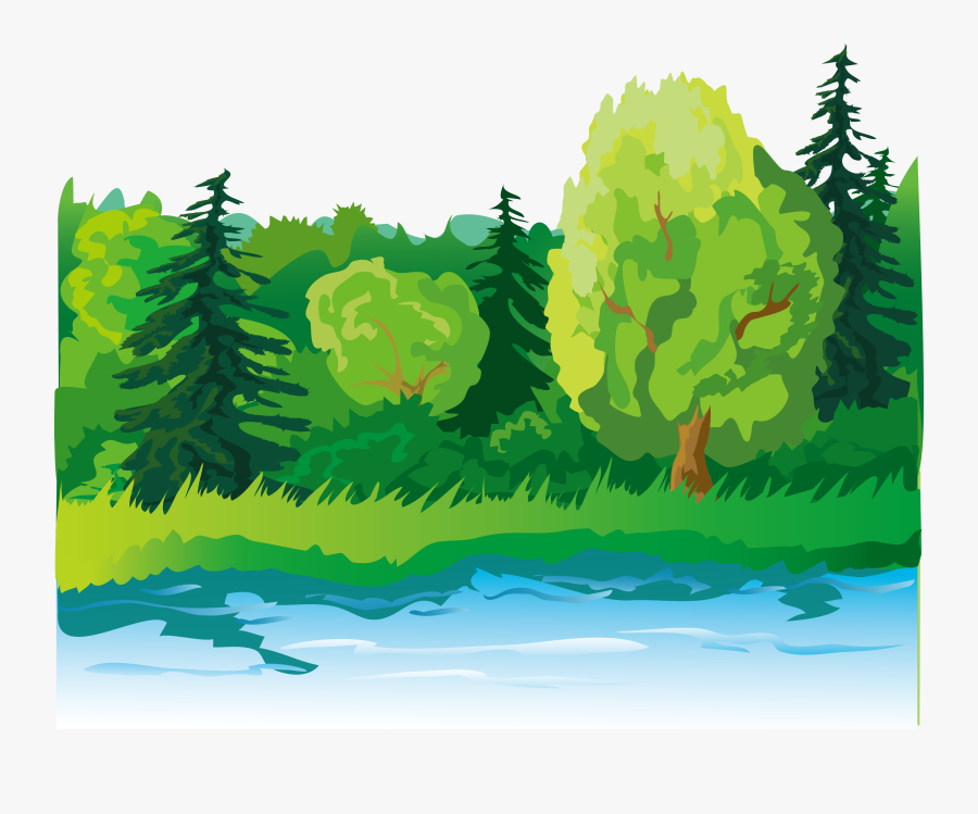 Clip Art Lake Trees, Transparent Clipart