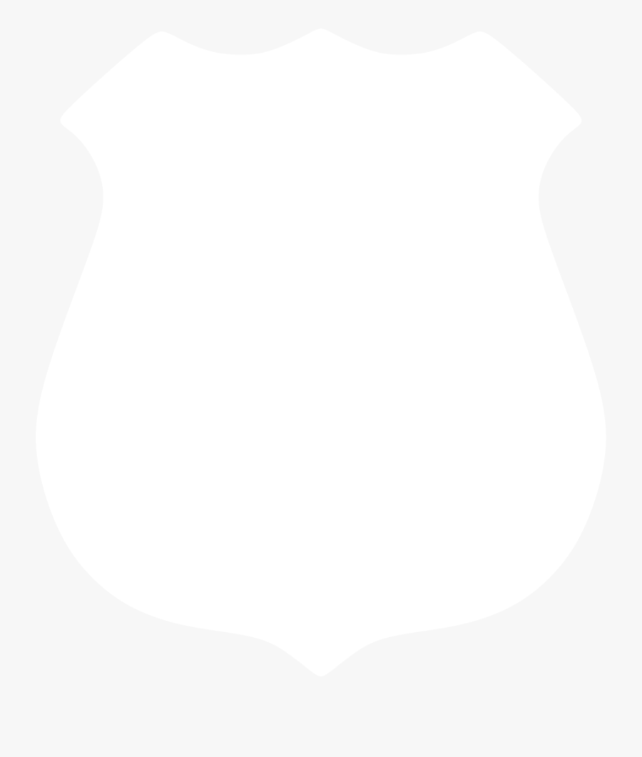Police Badge Silhouette By Paperlightbox, Transparent Clipart