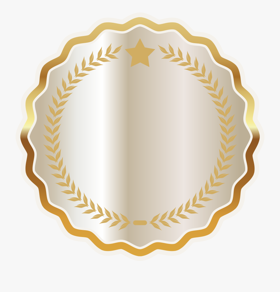 Gold Leaves Circle Png, Transparent Clipart