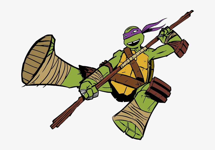 Clipart Turtle Clip Art - Ninja Turtles Donatello Cartoon, Transparent Clipart