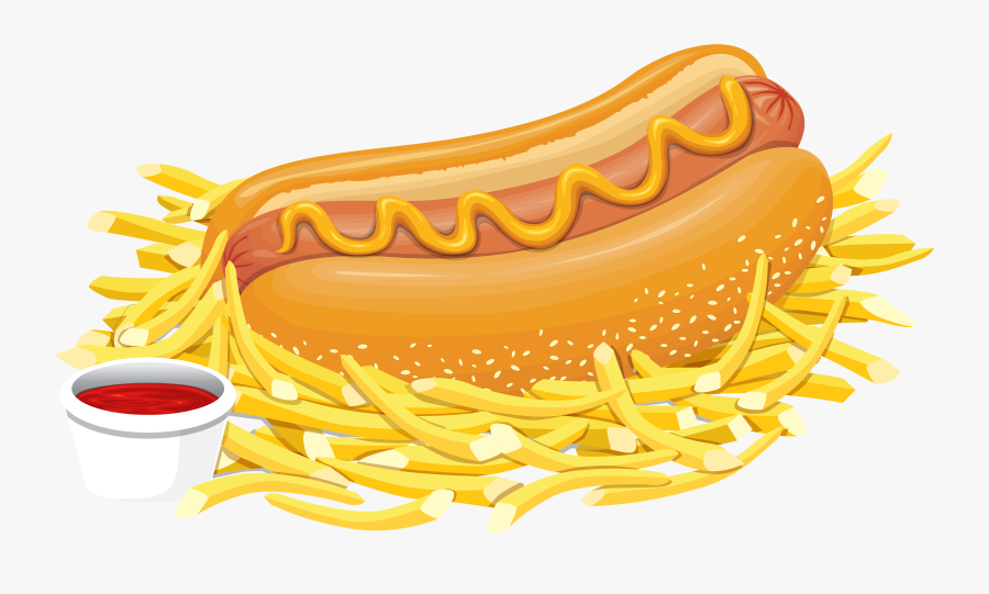 Hot Dog With Ketchup Png Clipart - Hot Dog Clipart Png, Transparent Clipart