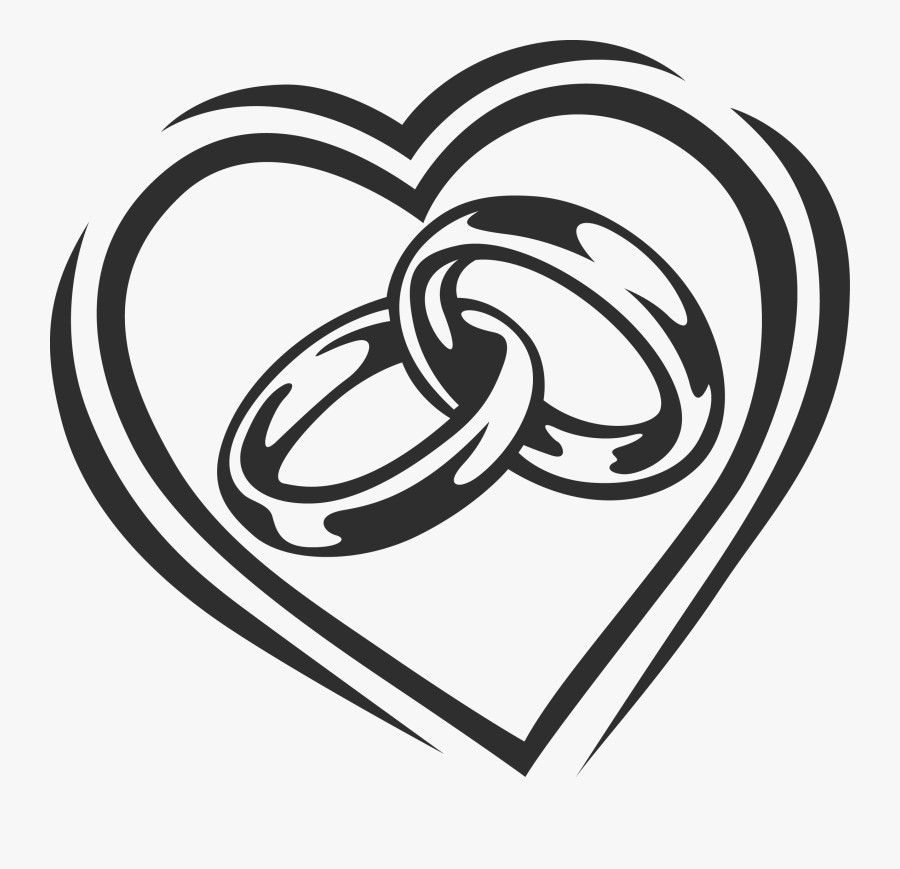 Drawings Of Wedding Rings - Anillos De Boda Dibujo, Transparent Clipart