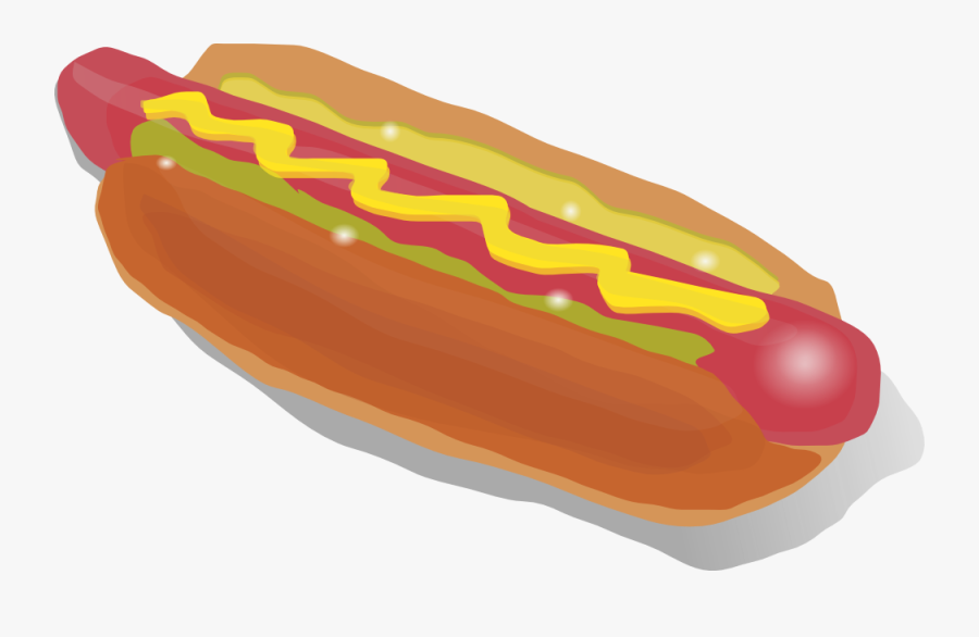 Clip Art Hot Dogs In Mouth - Hot Dog Clip Art, Transparent Clipart