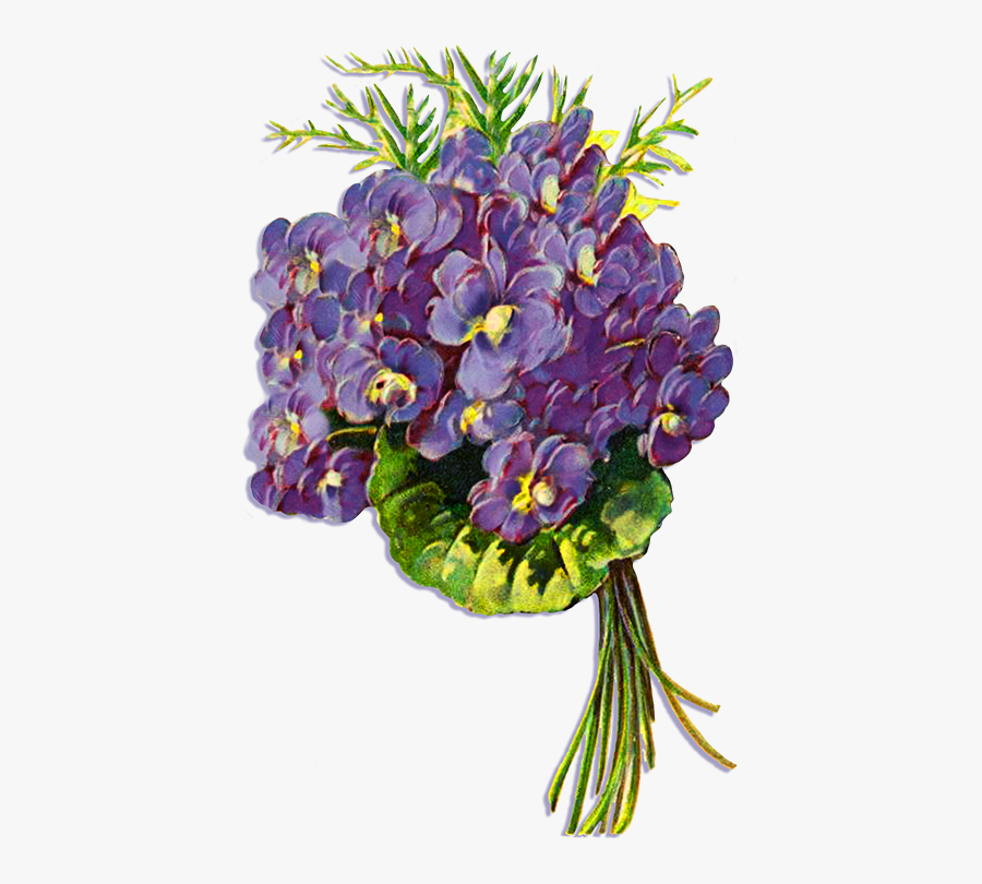 Blue Floral Clipart - Transparent Background Bouquet Of Flowers Clipart, Transparent Clipart