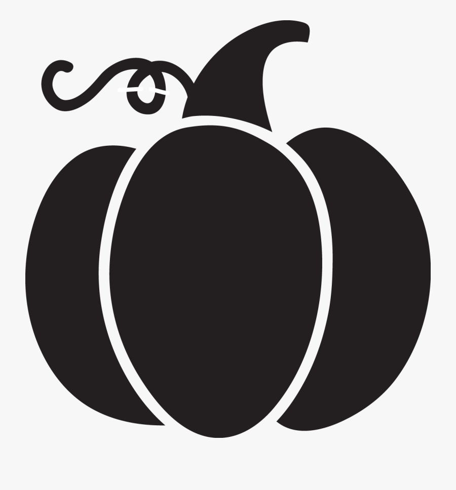 Pumpkin Spice Latte Pumpkin Pie Black And White Clip - Black And White Pumpkin Png, Transparent Clipart