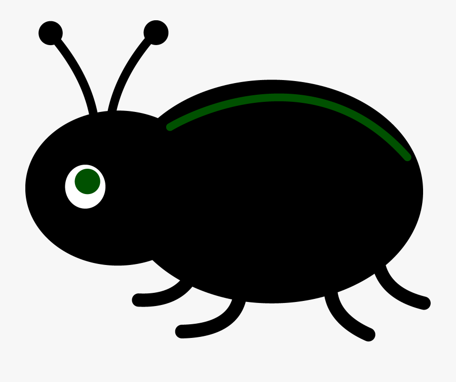 Little Black Beetle - Clip Art, Transparent Clipart