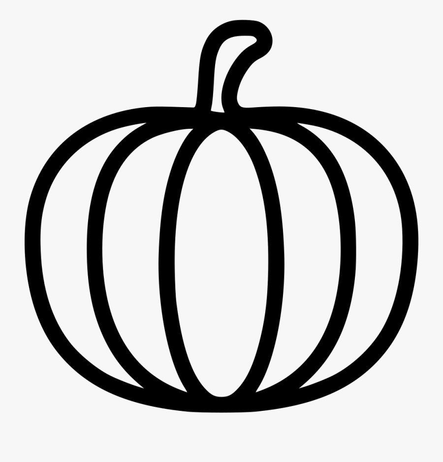Pumpkin Black And White Png, Transparent Clipart