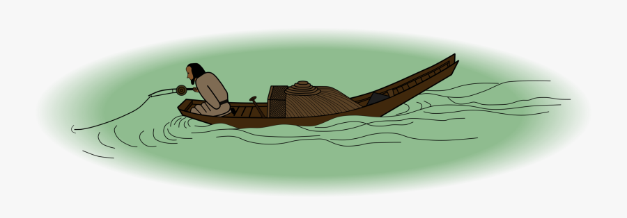 Organism,wing,angler On A Wintry Lake Detail - Angler On A Wintry Lake, Transparent Clipart