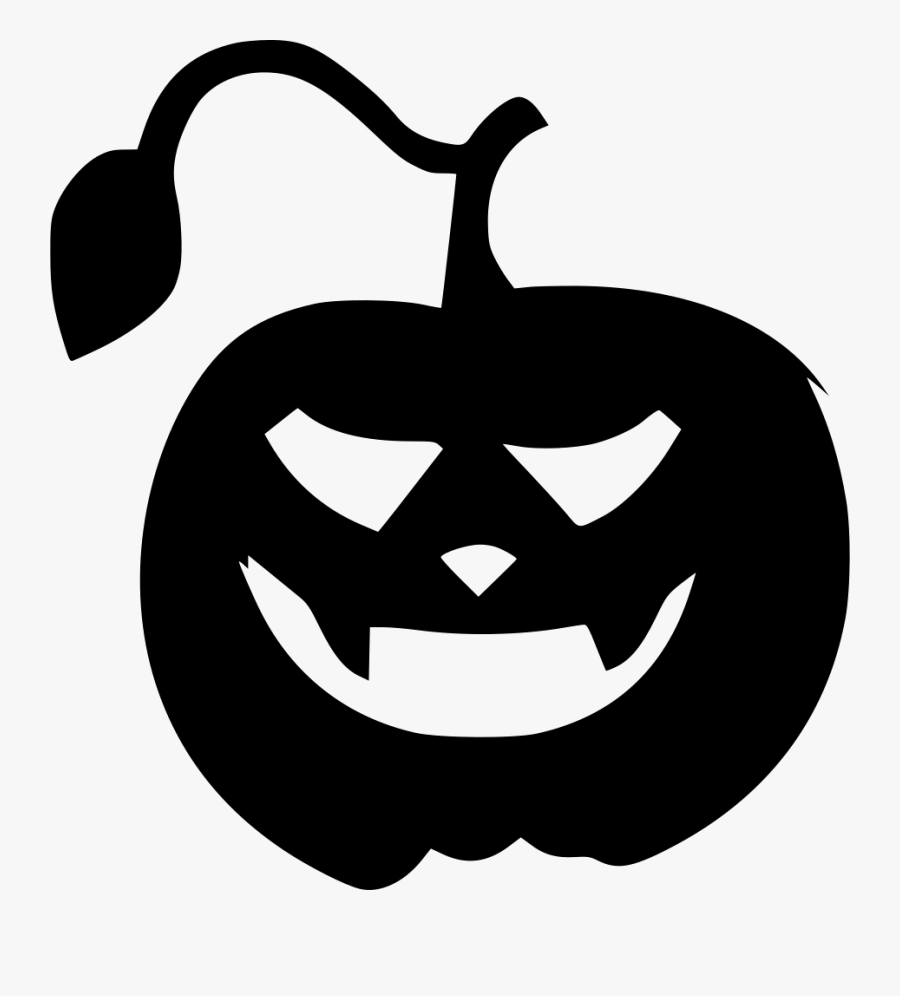 Royalty Free Halloween Horror Character Png Icon Free - Black And White Halloween Pumpkin Clipart, Transparent Clipart