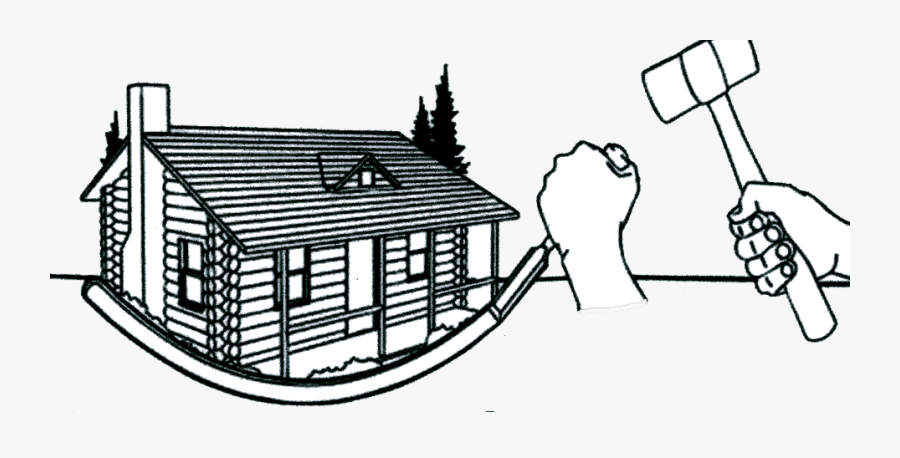 Lake House Clipart - Log Homes Logo, Transparent Clipart
