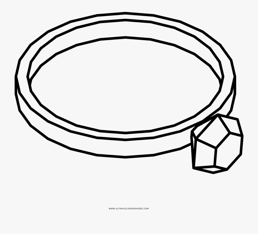 Coloring Pages Of Wedding Rings With Ring Page Ultra - Fede Disegno Da Colorare, Transparent Clipart