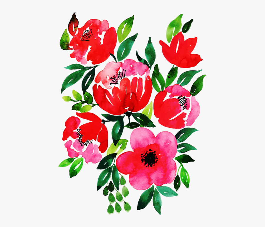 Transparent Free Floral Clipart Designs - Watercolor Painting, Transparent Clipart