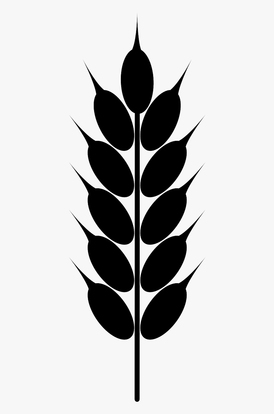 Clip Art Wheat - Wheat Png Black And White, Transparent Clipart