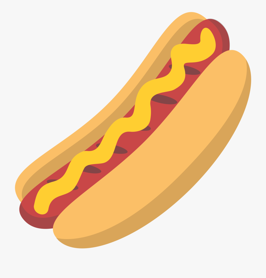 Banner Transparent Download File Emojione F D - Hot Dog Emoji, Transparent Clipart
