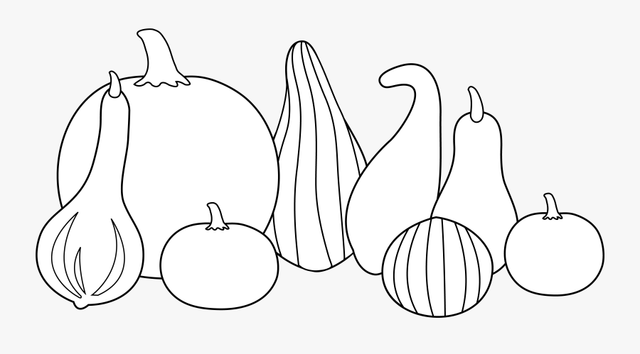 Gourd Clipart Little Pumpkin - Illustration, Transparent Clipart