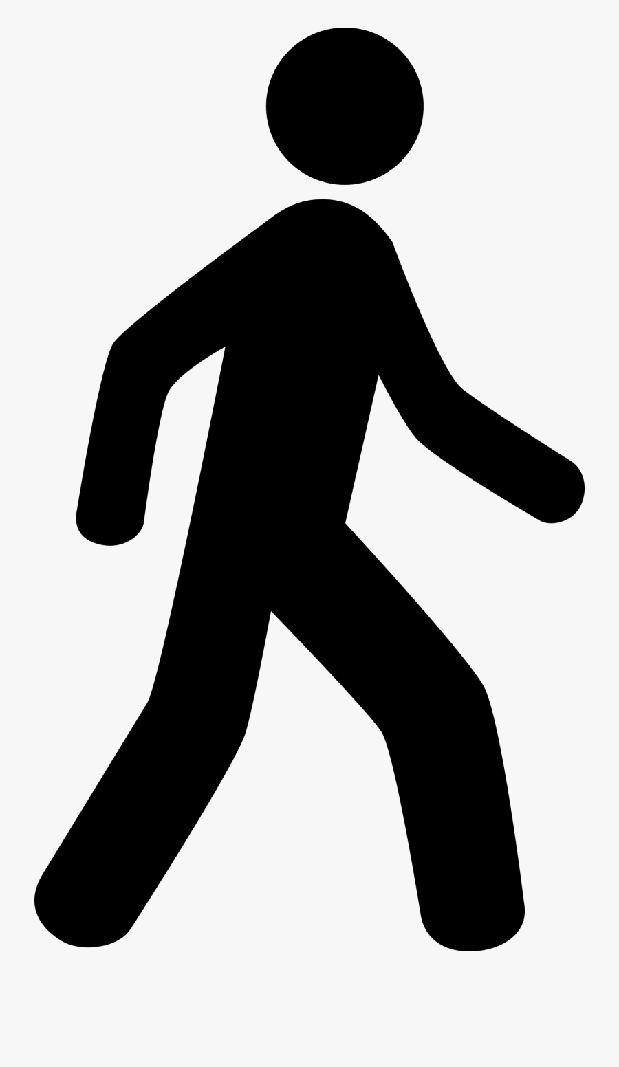 Fitness Walking Cliparts - Walking Stick Figure Png, Transparent Clipart