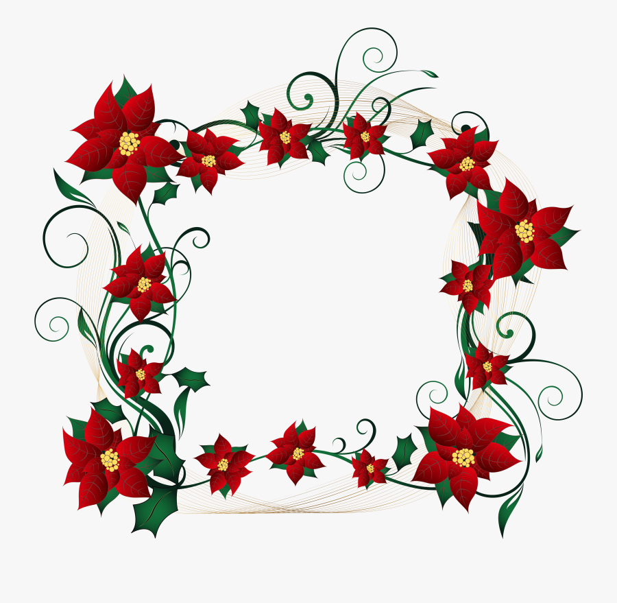 Christmas Decorative Border Transparent Png Clip Art - Clipart Decorative Border Design, Transparent Clipart