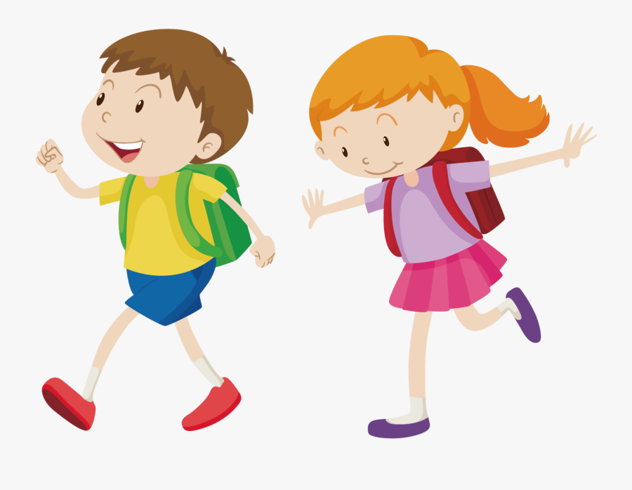 Royalty-free Walking Boy Clip Art - Girl Walking Clipart Png, Transparent Clipart