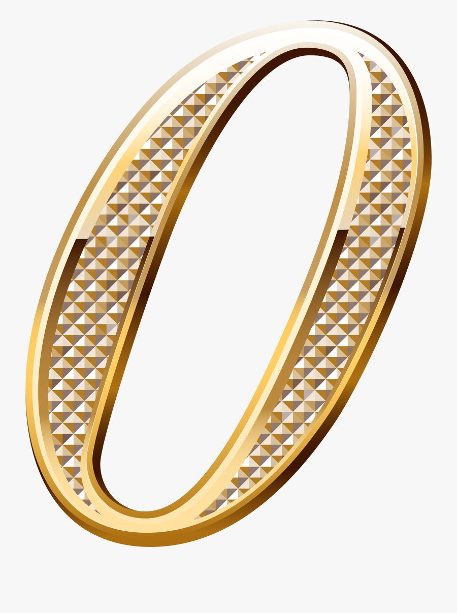 Transparent Gold Wedding Rings Png - Gold Number 0 Png, Transparent Clipart