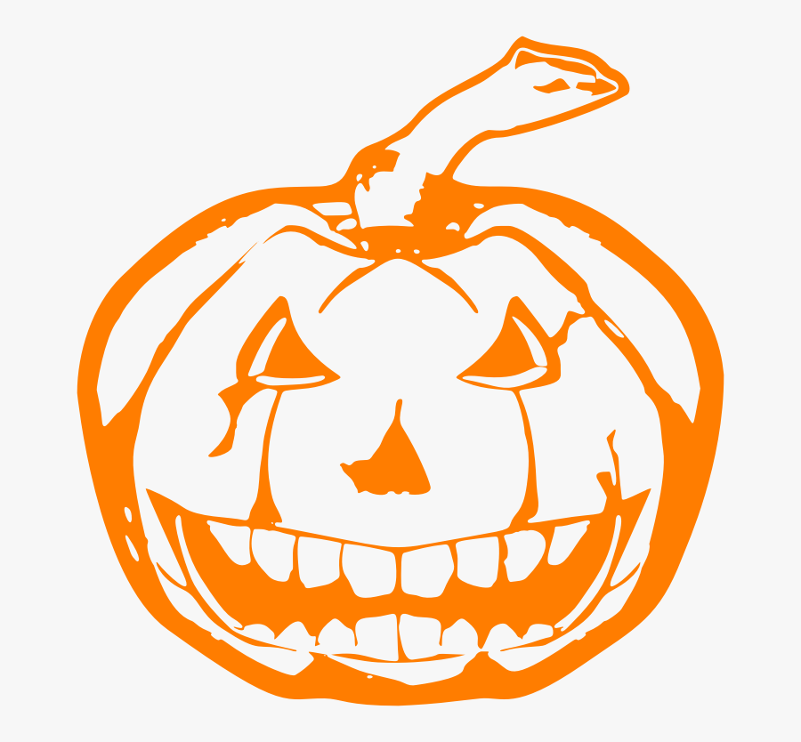 Transparent Jack O"lantern Png - Halloween Pumpkin Scary Png, Transparent Clipart