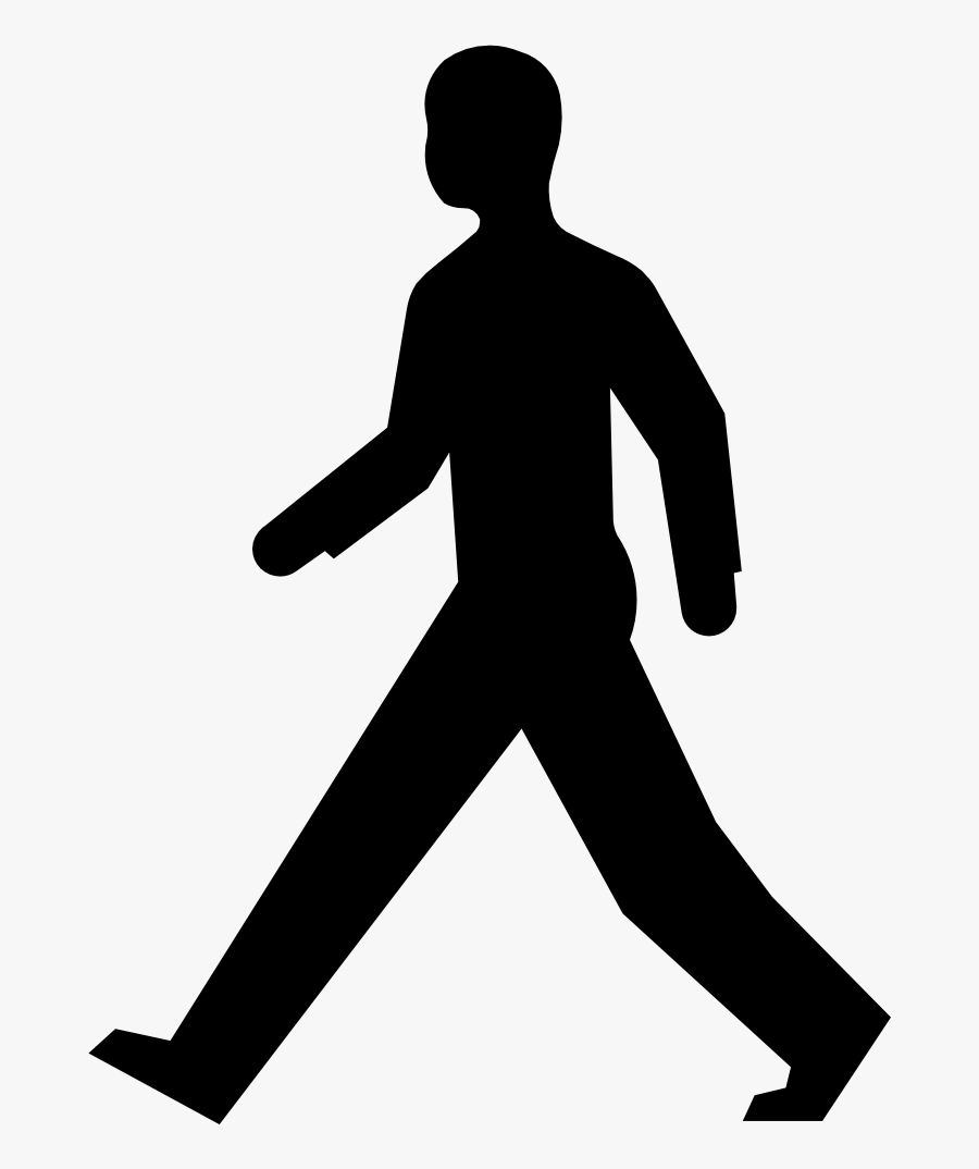 Man Walking Clipart - Pedestrian Crossing Sign, Transparent Clipart