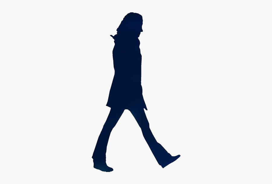 Transparent Woman Walking Clipart, Woman Walking Png - Silhouette, Transparent Clipart