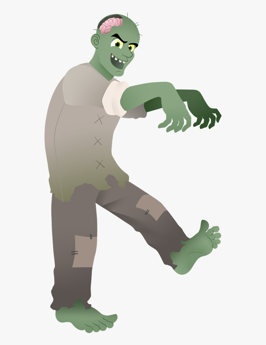 Zombie Free Walking Dead Clip Art - Zombie Free To Use, Transparent Clipart