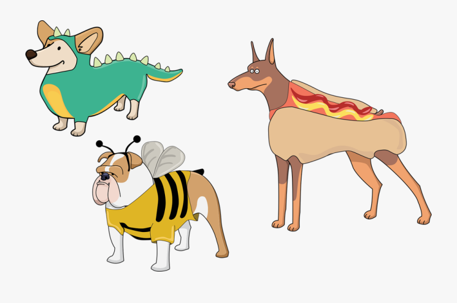 Clip Art Puppy Graphic - Dog In Dinosaur Costume Cartoon, Transparent Clipart