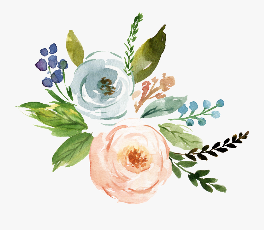 Fine Watercolor Flower Transparent - Watercolor Flower Vector Png, Transparent Clipart