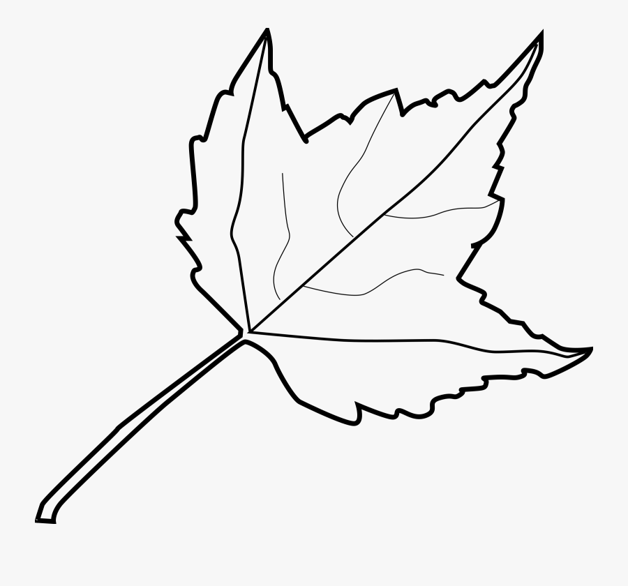 Clip Art Leaves Clip Art Black And White - Black And White Leaf Clipart, Transparent Clipart