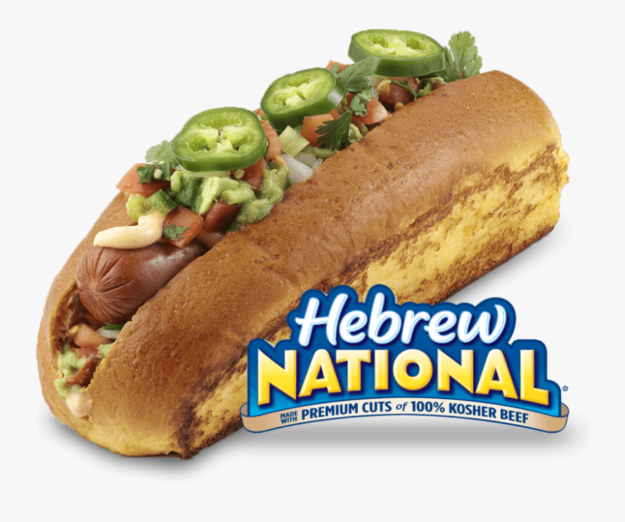 Transparent Hot Dog Clipart Png - Hebrew National Beef Franks 10.3 Oz, Transparent Clipart