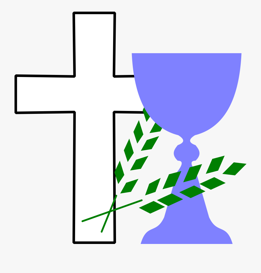 Clipart - Cross And Chalice Clip Art, Transparent Clipart