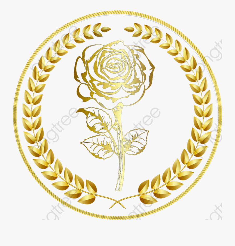 Golden Rose Wheat Logo - Golden Circle Border Png, Transparent Clipart