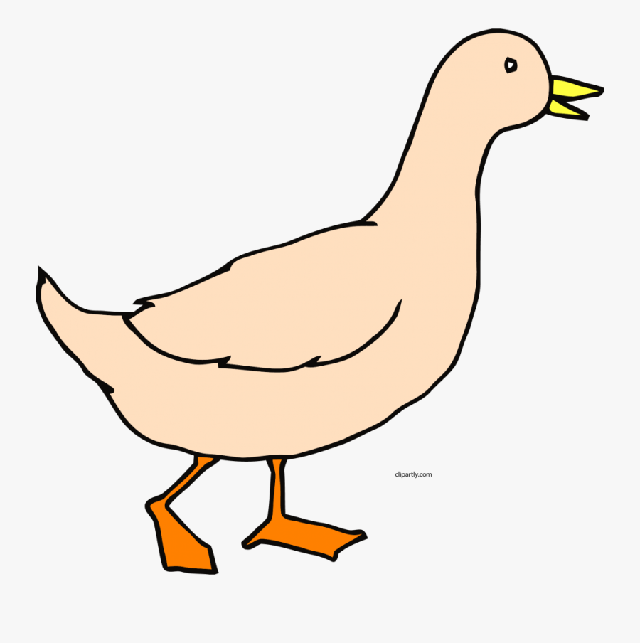 Goose Clipart Duck Walk - Lower Case D Coloring Page, Transparent Clipart