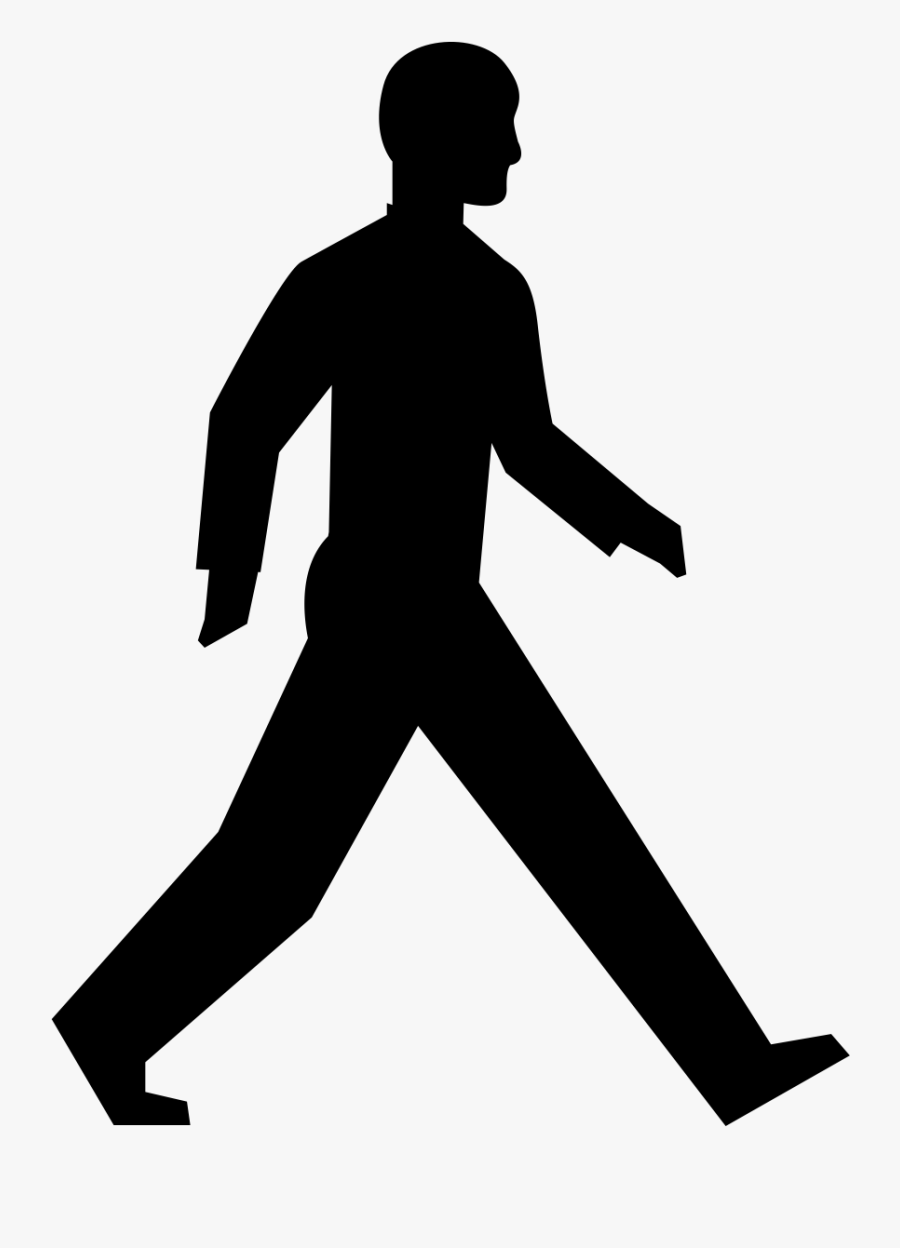 Silhouette People Walking Clipart Dog Silhouette Walking - Girl Playing Tennis Silhouette, Transparent Clipart