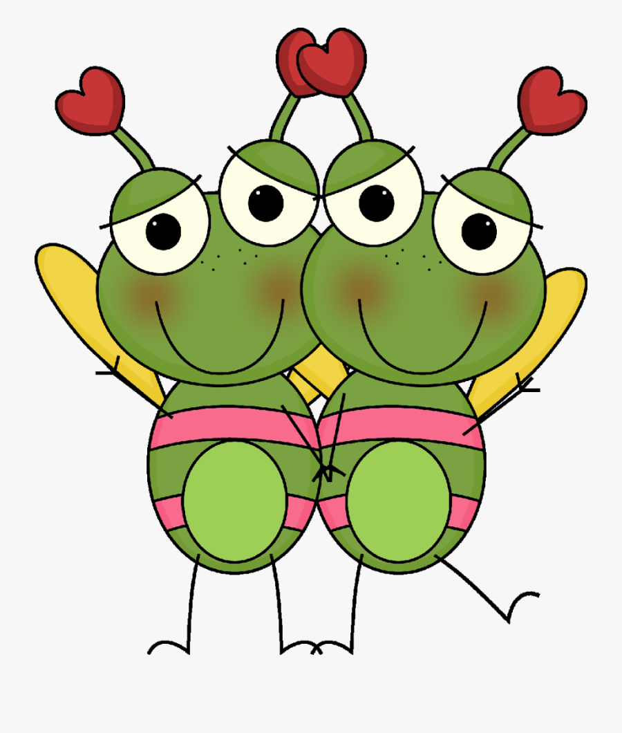 February Clipart Love Bug - Dibujos De Bichitos Romanticos, Transparent Clipart