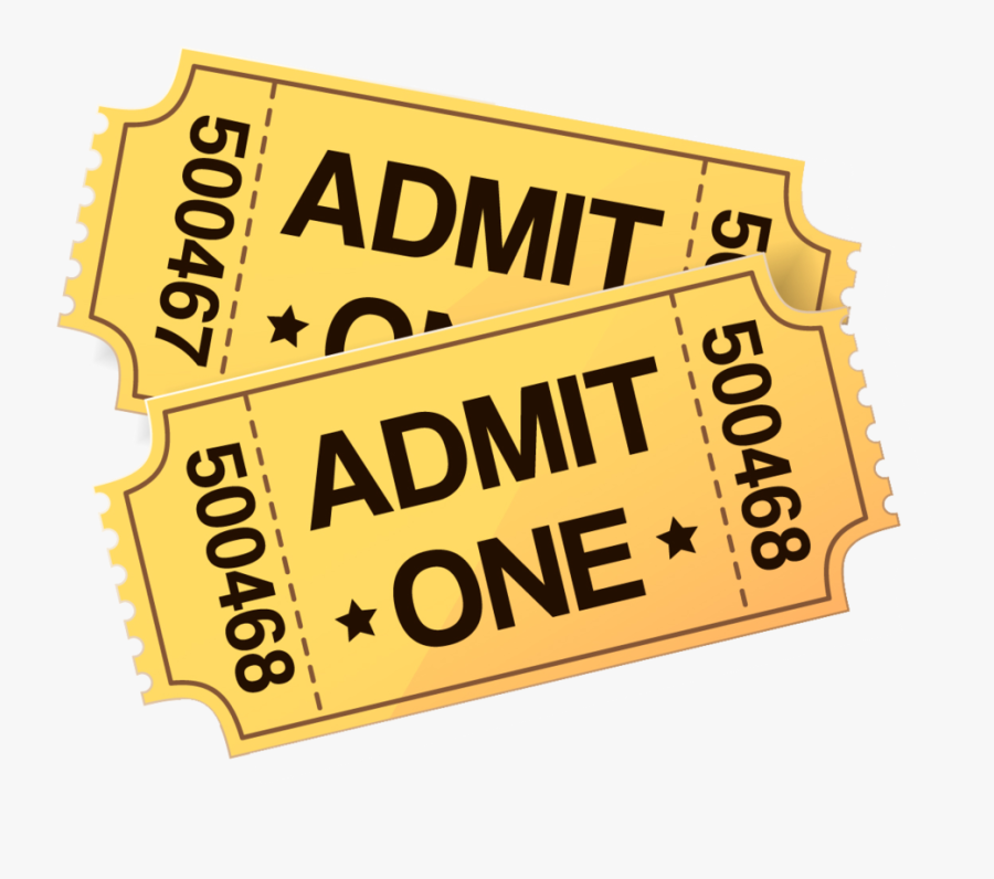 Cinema Ticket Film Clip Art - Clip Art 2 Tickets, Transparent Clipart