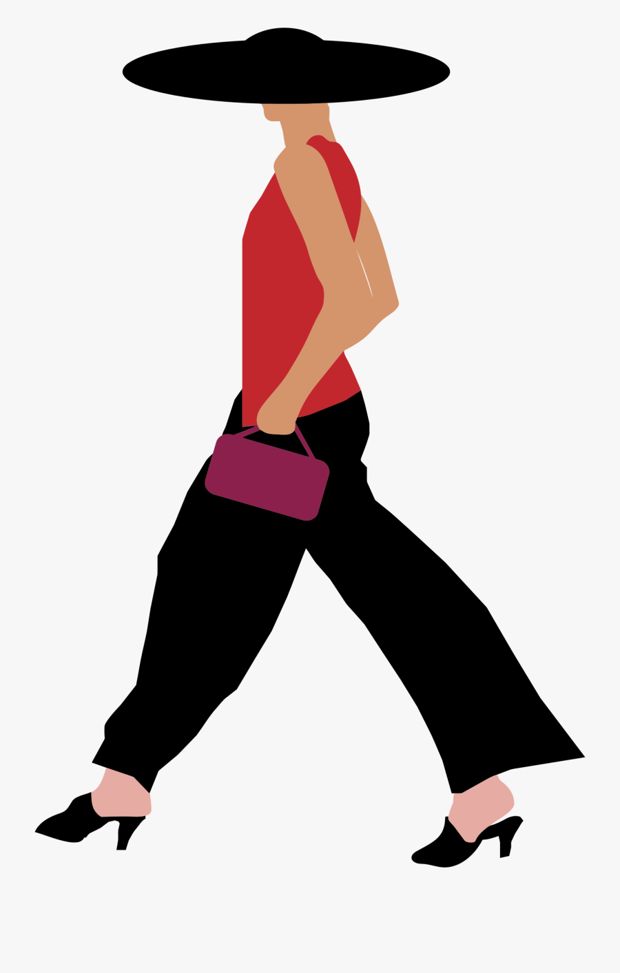Woman Walking Clipart Png , Free Transparent Clipart ClipartKey
