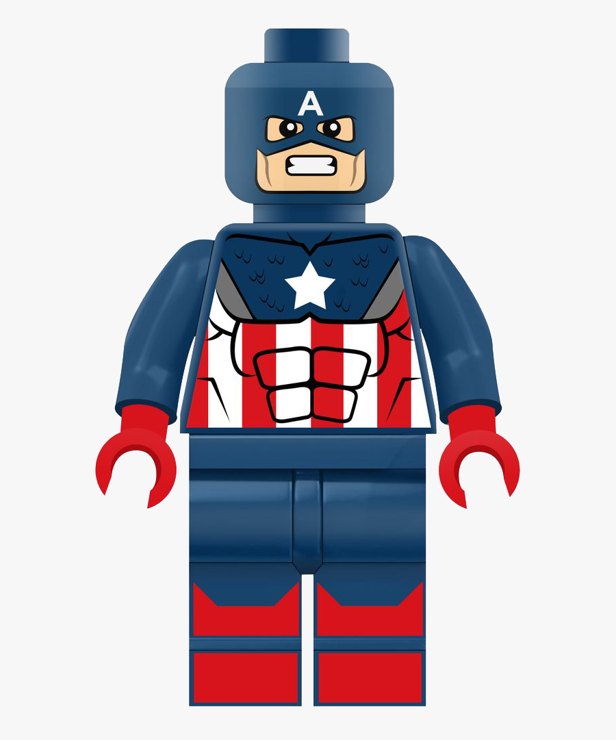 Captain America Lego Clipart Png - Lego Super Heroes Png, Transparent Clipart