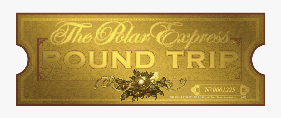 The Polar Express - Ticket From Polar Express, Transparent Clipart