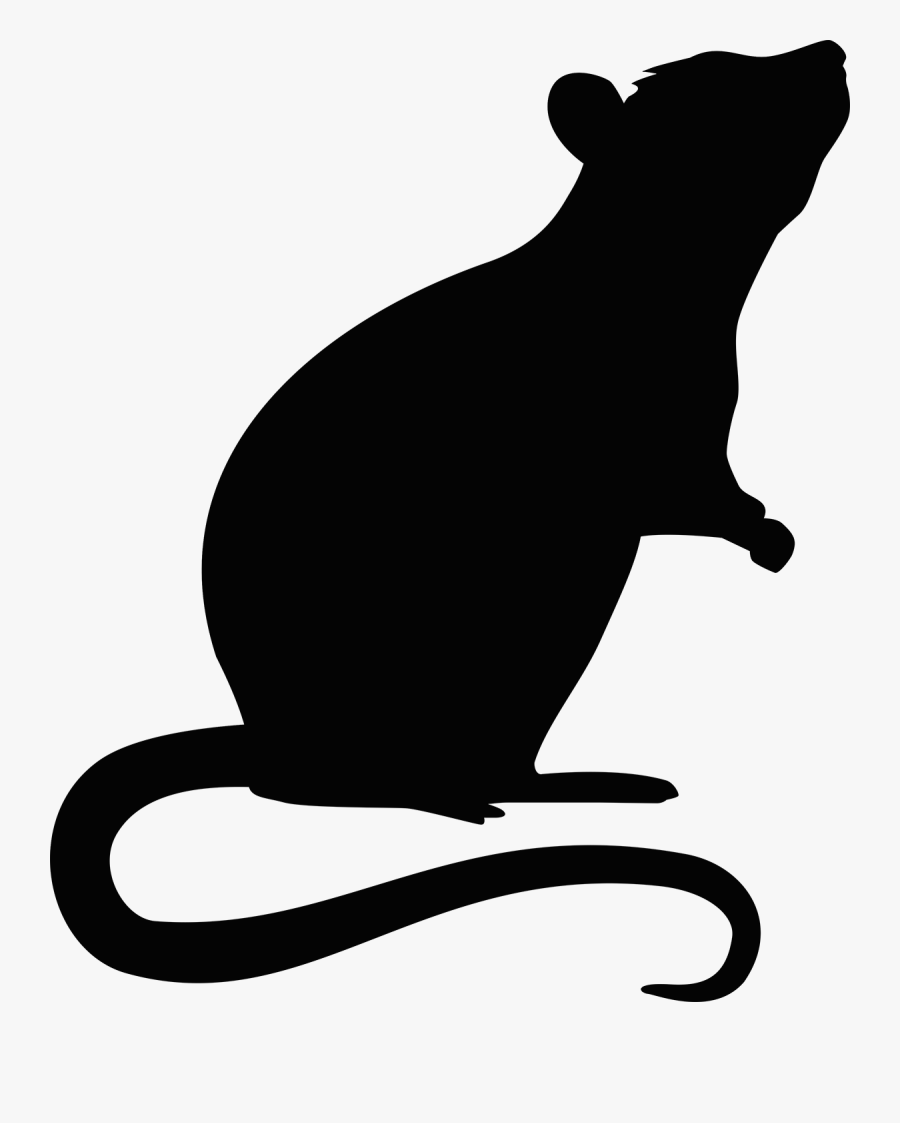 Mouse Rodent Transprent Png Free Download Ⓒ - Transparent Rat Silhouette, Transparent Clipart