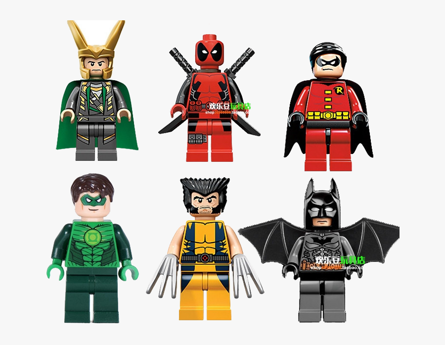 Deadpool Green Lantern Robin Wolverine Batman Minifigure - Lego Green Lantern, Transparent Clipart