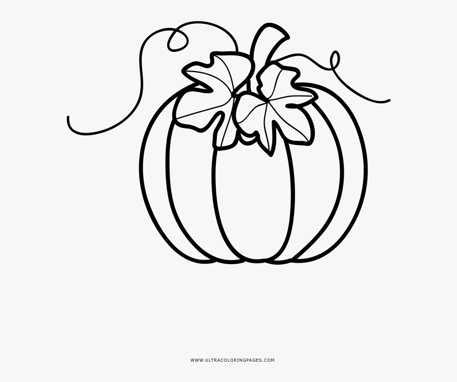 Hd Pumpkin Coloring Page, Transparent Clipart